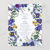 Papier Mariage Floral Orchidée violet et blanc budget (Devant)