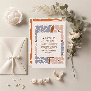 Papier Mariage Floral Rétro Bohème Économique