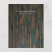 Papier Mariage Floral Rustique Violet Orange Rose Invite (Dos)