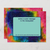 Papier Mariage Galactique Sci-Fi  Rocket Ship Contest Pap (Devant / Derrière)