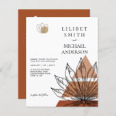 Papier Mariage géométrique japonais Abstrait (Devant / Derrière)