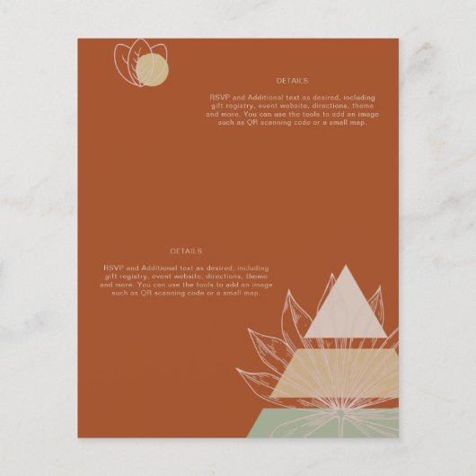 Papier Mariage géométrique japonais Abstrait (Dos)