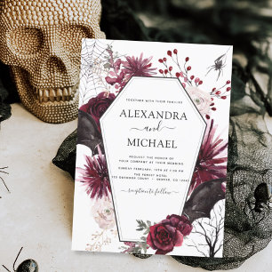 Papier Mariage Halloween Automne Sombre Budget