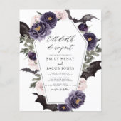 Papier Mariage Halloween gothique budget sombre violet (Devant)