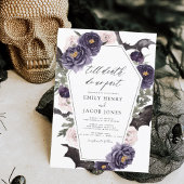 Papier Mariage Halloween gothique budget sombre violet