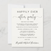 Papier Mariage Heureux Jamais après l'invitation de la cr (Devant)