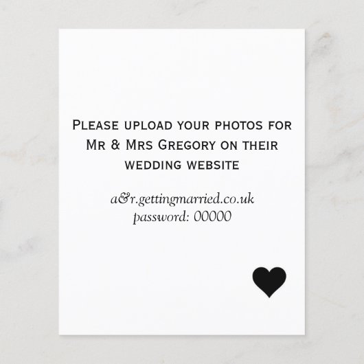 Papier Mariage J'espionne (Dos)