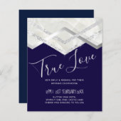 Papier Mariage LeahG Budget Marine Silver Deco (Devant / Derrière)