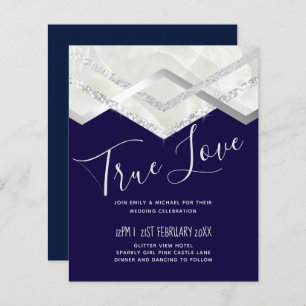Papier Mariage LeahG Budget Marine Silver Deco