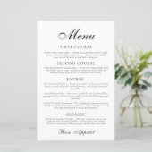Papier Mariage minimaliste classique moderne (Debout devant)