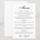Papier Mariage minimaliste classique moderne (Devant / Derrière)