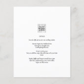 Papier Mariage minimaliste moderne noir blanc (Dos)