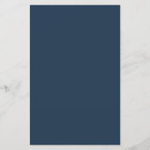 Papier Mariage Moderne Bleu et Or Rose (Dos)