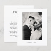 Papier Mariage Moderne Élégant de Budget (Devant / Derrière)