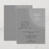 Papier Mariage moderne gris simple (Devant / Derrière)