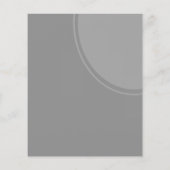 Papier Mariage moderne gris simple (Dos)