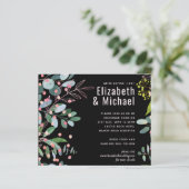 Papier Mariage moderne rose verdure (Debout devant)