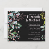 Papier Mariage moderne rose verdure (Devant)