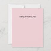 Papier Mariage moderne rose verdure (Dos)
