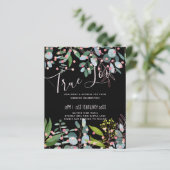 Papier Mariage moderne rose verdure (Debout devant)