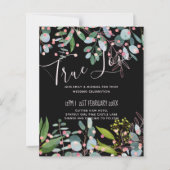 Papier Mariage moderne rose verdure (Devant)