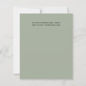 Papier Mariage moderne rose verdure (Dos)