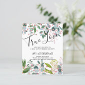 Papier Mariage moderne rose verdure (Debout devant)