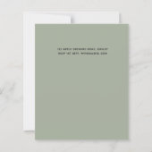 Papier Mariage moderne rose verdure (Dos)