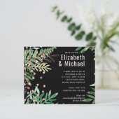 Papier Mariage moderne rose verdure (Debout devant)