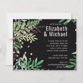 Papier Mariage moderne rose verdure (Devant)