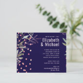 Papier Mariage moderne rose verdure (Debout devant)