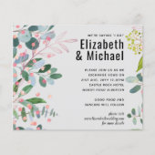 Papier Mariage moderne rose verdure (Devant)