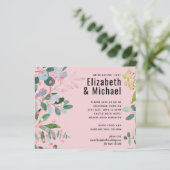Papier Mariage moderne rose verdure (Debout devant)