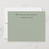 Papier Mariage moderne rose verdure (Dos)