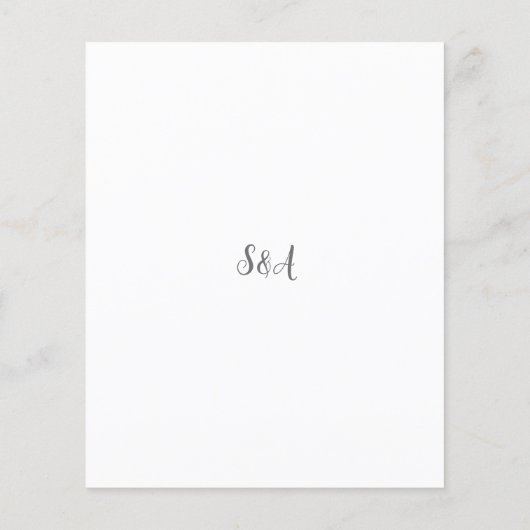 Papier Mariage moderne Saylor Enregistrer la date (Dos)