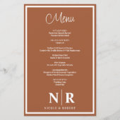 Papier Mariage Monogramme Customisé Dîner de répétition M (Devant)