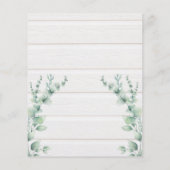 Papier Mariage Occidental Cheval Vert Feuillage Bois Rust (Dos)