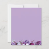 Papier Mariage or Rose géométrique de couleur violet budg (Dos)