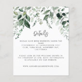 Papier Mariage pas cher détails eucalyptus, invitation ch (Dos)