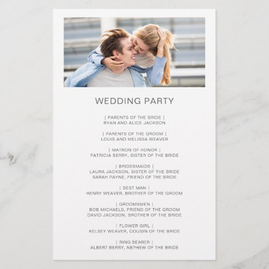 Papier Mariage pas cher Gris Whimsical Photo Marine Blue (Dos)