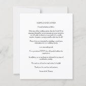 Papier Mariage pas cher Moderne Élégant Collage 2 Photos (Dos)