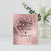 Papier Mariage pas cher tendance or rose moderne (Debout devant)
