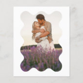 Papier MARIAGE photo BUDGET Blue Lavender Wave Scallop (Dos)