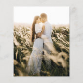 Papier MARIAGE PHOTO BUDGET Enregistrer Date Botanique Ru (Dos)