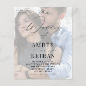 Papier Mariage photo Budget Misty White Shades (Devant)