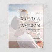 Papier Mariage photo Budget Modern Duo 2 (Devant)