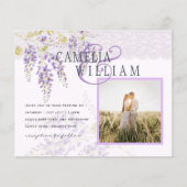 Papier MARIAGE PHOTO BUDGET Purple Wisteria Ampersand (Devant)