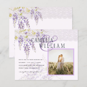 Papier MARIAGE PHOTO BUDGET Purple Wisteria Ampersand