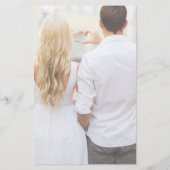 Papier Mariage photo budget Typographie de script moderne (Dos)