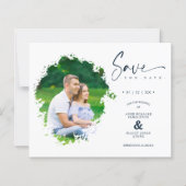 Papier Mariage photo de l'effet d'encre moderne et bon ma (Devant)